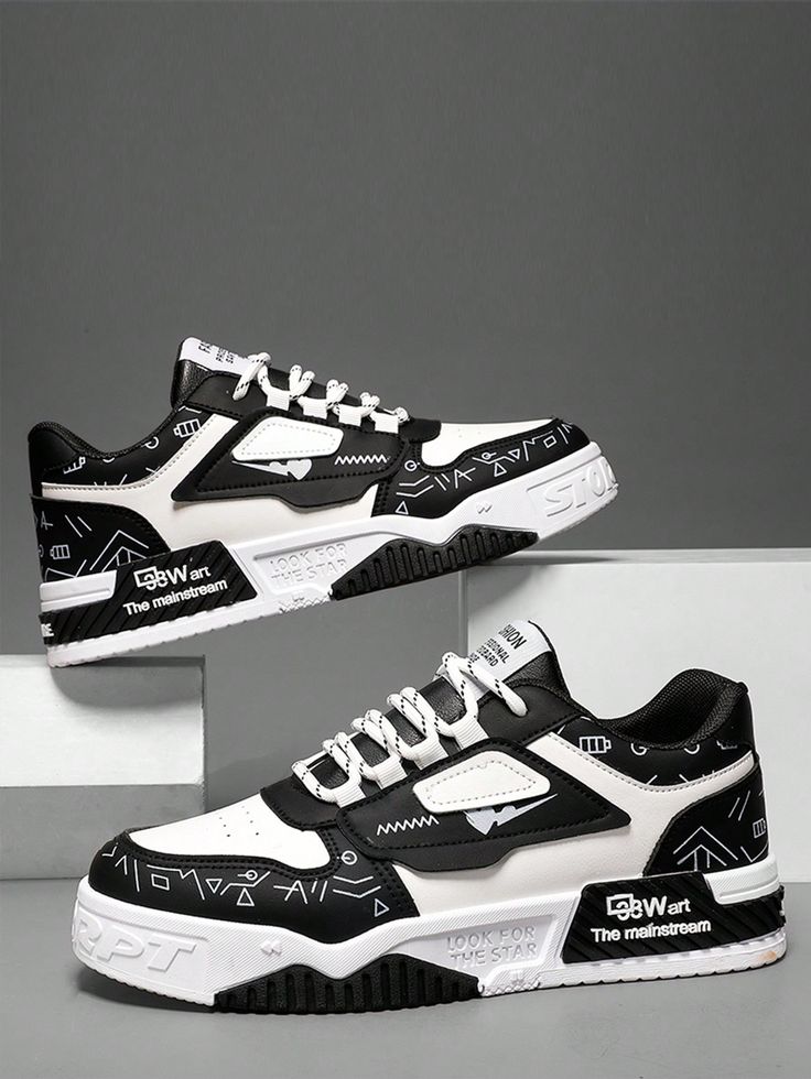 Men's Graphic Low-Top Sneakers